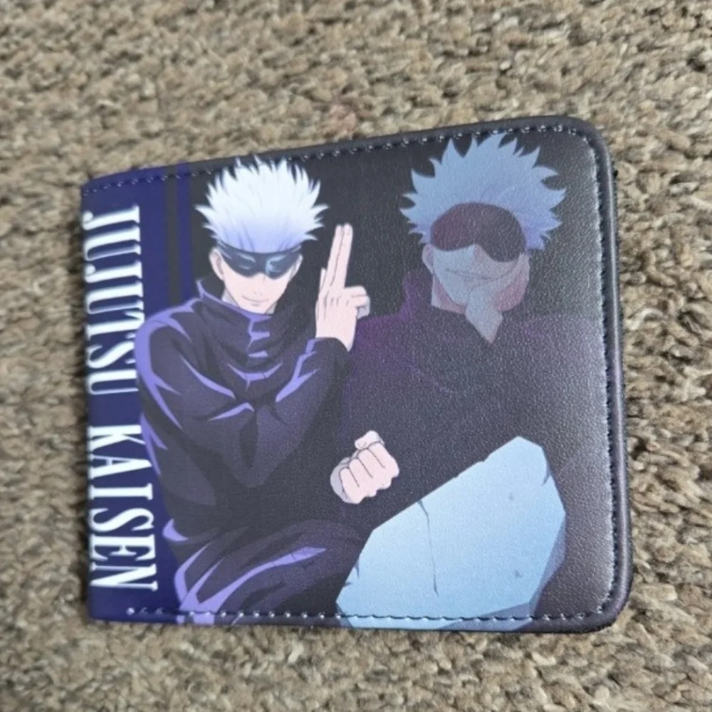 New jujutsu kaisen anime manga leather wallet